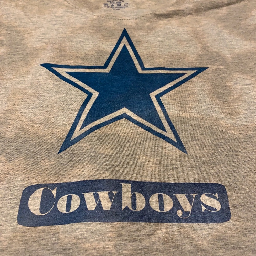 CUSTOM MADE Acid Wash Dallas Cowboys T-Shirt - Picture 2 of 6
